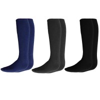 SET CALZE LUNGHE IN LANA 80% DA UOMO INVERNALI BLU NERO GRIGIO 