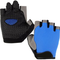 GUANTI UNISEX MEZZO DITO FITNESS SPORT GLOVES CICLISMO MOTO PESCA CORSA 11749