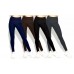 2-4-6-12 paia di leggings felpati a vita alta da donna