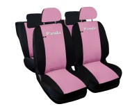 Coprisedili Auto Compatibili Panda Hybrid 2021 Versione Intero Rosa Nero