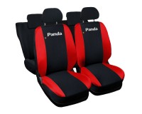 Coprisedili Auto Compatibili Panda Hybrid 2021 Versione Intero Nero Rosso 