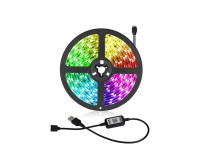 STRISCIA LED COLORI RGB CAVO USB CON TELECOMANDO CONTROLLER BLUETOOTH LUCI LED DECORAZIONE 5M_1094 