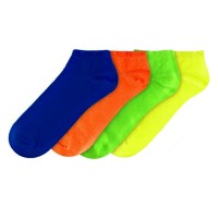 12 O 24 PAIA CALZINI COLLO BASSO IN COTONE COTONE FLUO UOMO Tg 40-46 cod. HM-2103