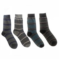 SET 12 CALZINI UOMO MEZZA GAMBA COTONE LEGGERO FANTASIA RIGHE COLORI MIX TAGLIA 40-46 MOD. YC184