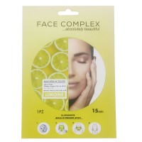 2 PACK FACE COMPLEX MASCHERA IN TESSUTO ILLUMINANTE AL LIMONE AGISCE IN 15min