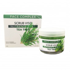 Scrub viso nutriente 2 in 1 tea tree senza parabeni e senza conservanti Face Complex 50ml - 5079