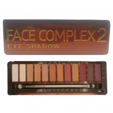 FACE COMPLEX SHADES PALETTE 12 OMBRETTI MAKE UP COLORI INTENSI ULTRA-PIGMENTATI mod. BROWNIES 8704