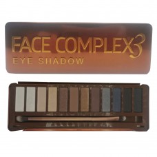 FACE COMPLEX SHADES PALETTE 12 OMBRETTI MAKE UP COLORI INTENSI ULTRA-PIGMENTATI mod. CARAMEL 8711