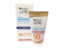 GARNIER AMBRE SOLAIRE CREMA VISO UV GEL ADVANCED SENSITIVE IP50+ PROTEZIONE MOLTO ALTA  50ml - 2808