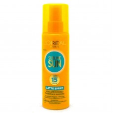 L'OREAL PARIS SUBLIME SUN IP 15 MEDIA LATTE SPRAY NON APPICCICOSO PROTEZIONE AVANZATA 200ml - 7148 