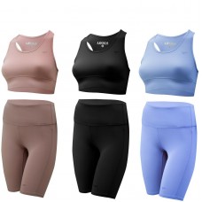 Top Legea Febe MGLW2107 con Leggings Antea PCLW2101 ideali per praticare sport offrendo comfort e sicurezza 