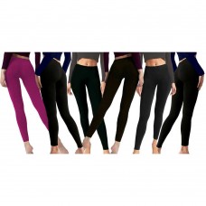 Leggings per donna mod. Semaforo modello basic in cotone vita alta