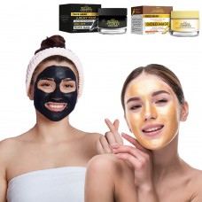 RETINOL COMPLEX - MASCHERA VISO PEEL OFF GOLD ILLUMINANTE E BLACK MASK PURIFICANTE A SCELTA 