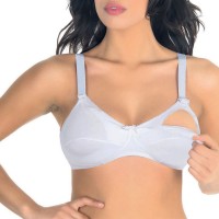 Reggiseno senza ferretto in cotone per allattamento Aris Mamma, colore unico varie taglie