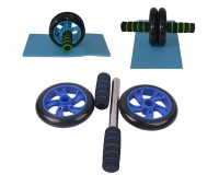 Attrezzo Fitness double Wheel per esercizio fisico 