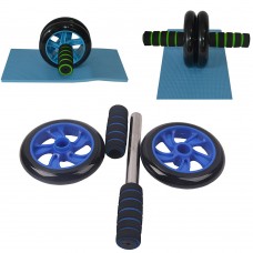 Attrezzo Fitness double Wheel per esercizio fisico 