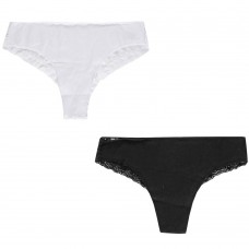 Set 3 o 6 Slip sweet years donna underwear cotone elasticizzato con pizzo sul retro cod. 617