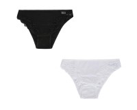 Set 3 o 6 Slip sweet years donna underwear cotone elasticizzato con dettagli in pizzo cod. 618