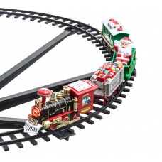 TRENINO NATALIZIO ELETTRICO CON SUPPORTO PER CENTRO ALBERO NATALE DIAMETRO 89cm 3896