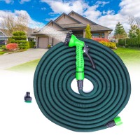 Tubo da giardino telescopico con pistola inclusa 7 funzioni DURABLE HOSE allungabile sino a 15 metri