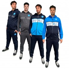 TUTA HOMEWEAR OFFICIAL SSC NAPOLI IN CALDO COTONE CON CAPPUCCIO