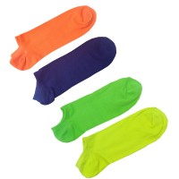 PACK CALZINI UOMO FANTASMINI DI COTONE FLUO COLORI ASSORTITI TAGLIA 40-46 mod. HM-2103