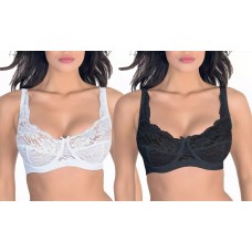 2 reggiseni con ferretto Aris in morbida microfibra disponibile in 2 colori e 5 taglie