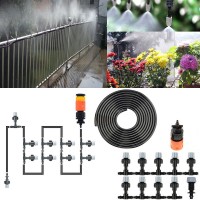 TUBO NEBULIZZATORE PER ESTERNI GIARDINO GAZEBO TERRAZZA 10 UGELLI E RACCORDI